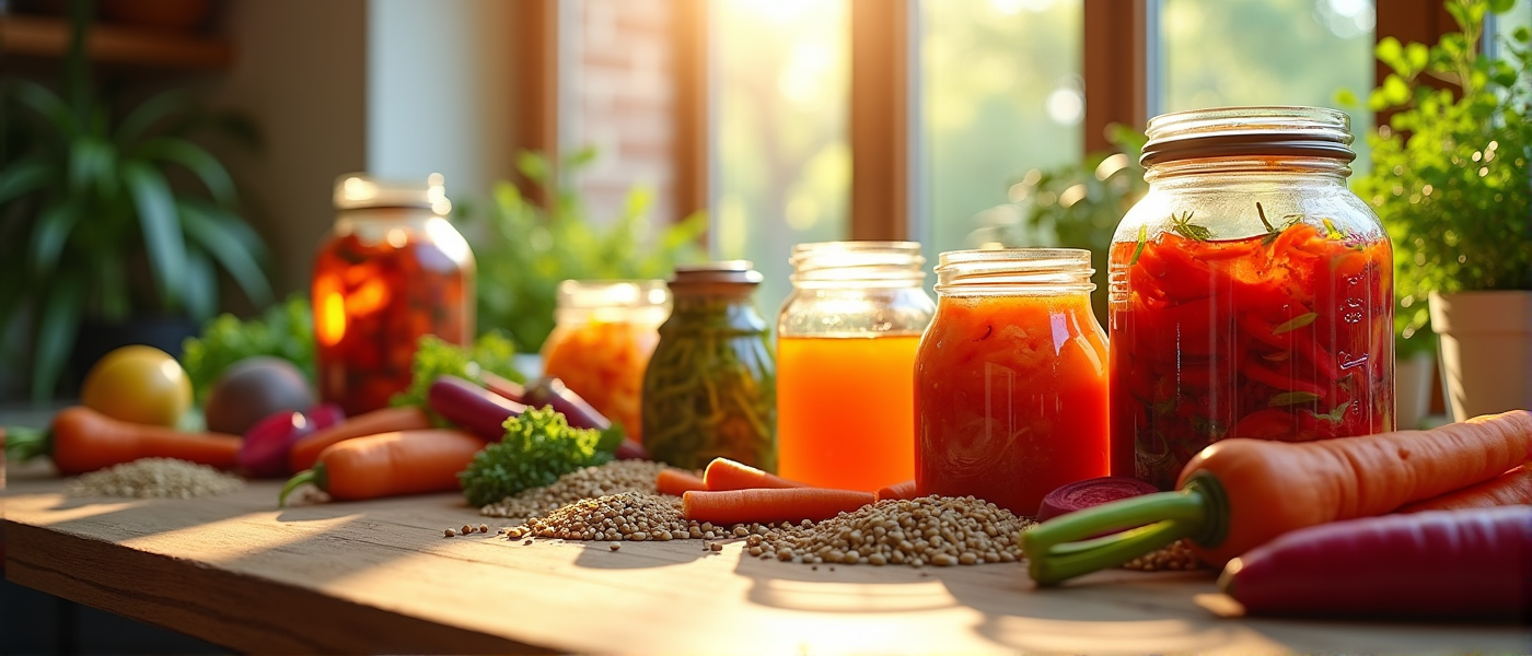 Darmgesundheit: Mikrobiom, Präbiotika & fermentierte Lebensmittel